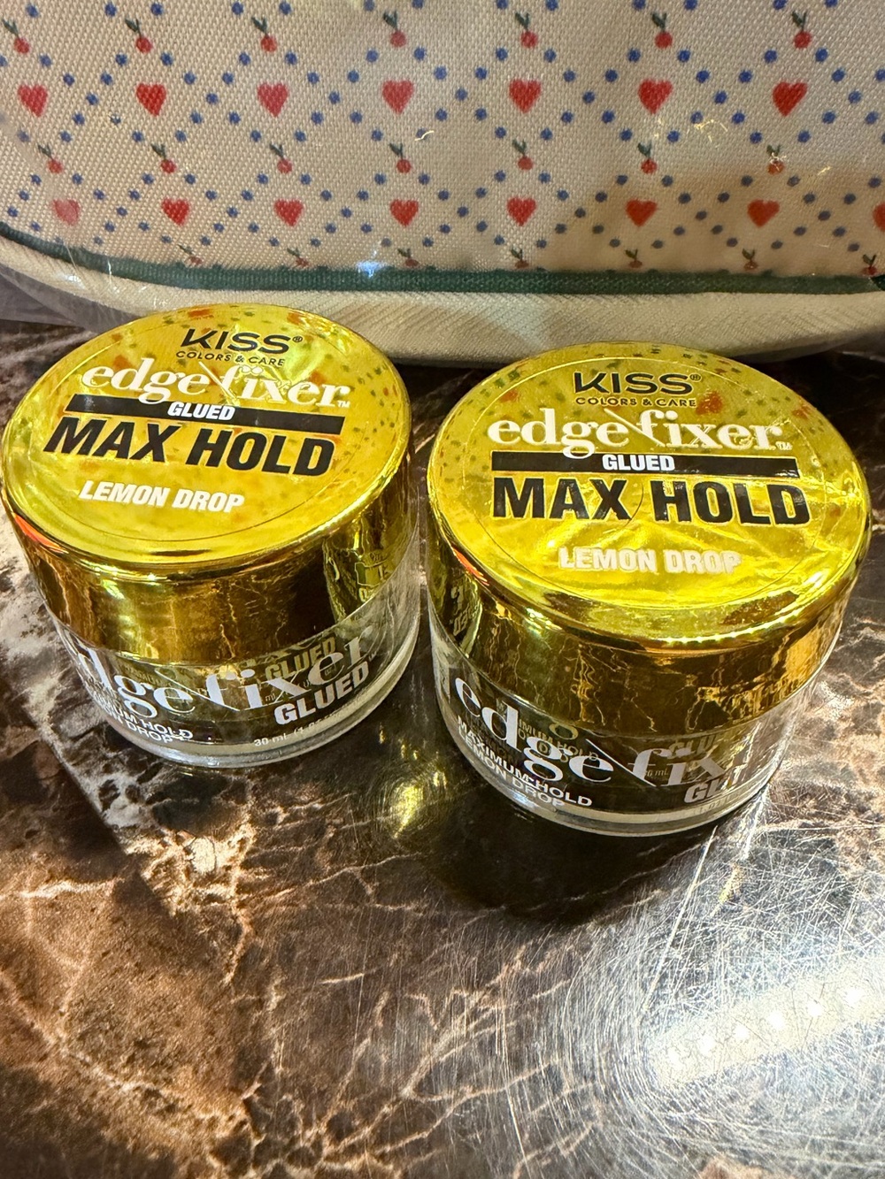 Edge Maximum Hold Styling Gel Lemon Drop 30ml (2 Pack)